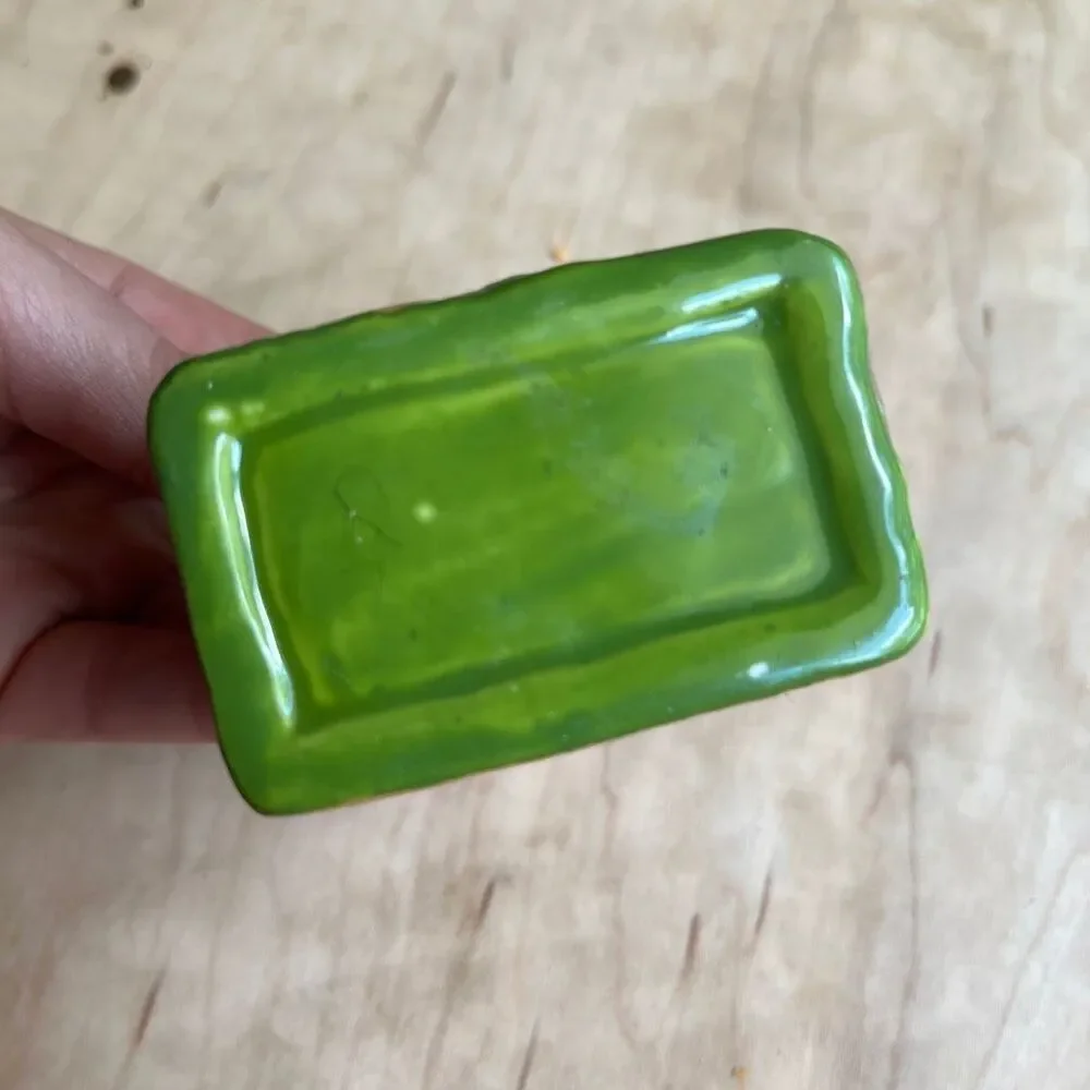 VTG Mama & Baby Cow Trinket Box Ceramic Farmhouse Jewelry Box